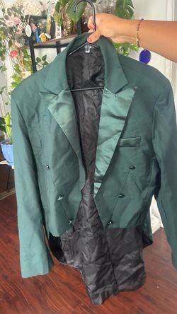 XL Men’s Tailcoat DarkGreen Suit