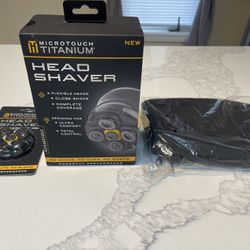 Microtouch Titanium Head Shaver With Accessories 