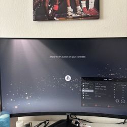 Acer Nitro 31.5" Curved Full HD (1920 x 1080) 180Hz Gaming Monitor, Black, ED320QR S3biipx