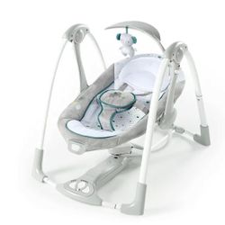Ingenuity 2-in-1 Portable Battery-Powered Baby Swing & Infant Seat with Vibrations - Nash (Unisex)