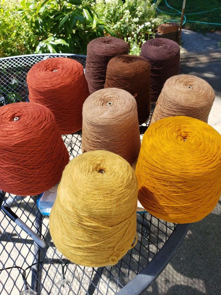 Yarn on Cones Acrylic Machine Knit or Hand Knit