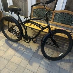Hyper beach cruiser, black, 26 inch wheels