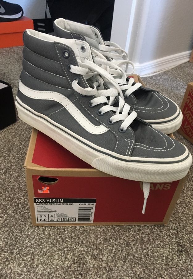 Gray High top Vans