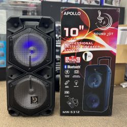 ‼️🔥BLACK FRIDAY SPECIAL🔥‼️ 10” Dual Professional Battery Speaker System with LED Disco Light