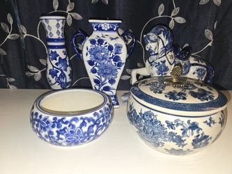 Antique Hand Painted Ceramic 