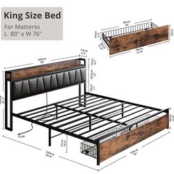 King bed frame
