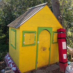 Kids Wooden Playhouse 