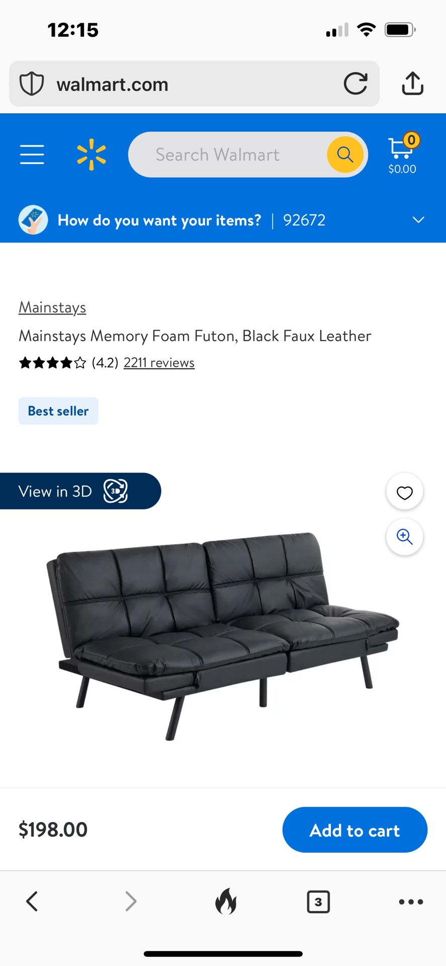 Relaxalounger Brown Leather Futon