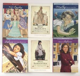 6 Books American Girl - Emily Felicity Molly Rebecca Samantha Paperback 