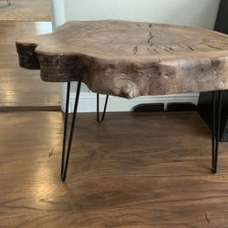 Small Table Black Walnut Wood, Which Is Rear To Find. 