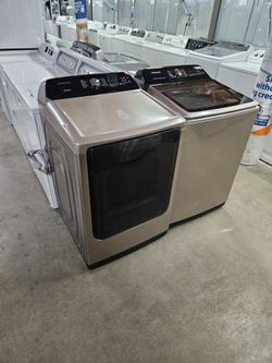 Samsung Washer and Dryer Set Champagne Sale and Repair Certified Refurbish Gently Used Appliances Management and landlord special