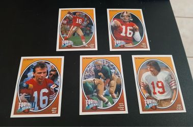$5 for the 5 Joe Montana Football Heroes cards together