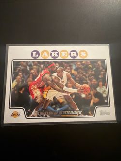 Kobe 2008 topps LeBron guarding