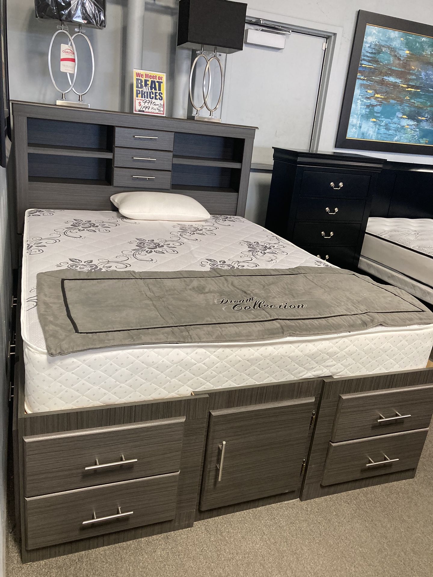 Queen Storage Bed😻😻 Easy Financing Available ✅✅