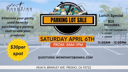 Parking Lot Sale