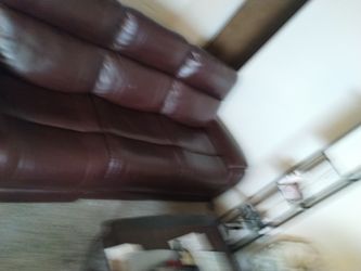 All Leather Couch 