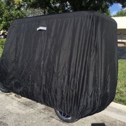 Black HD storage cover - Evolution, D5, Ranger, Maverick 6 passenger Golf cart cover