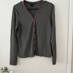 Ann Taylor Striped Cardigan - size s