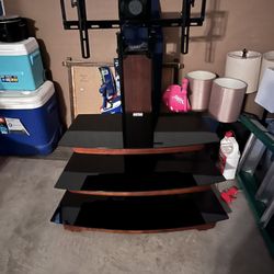 55’ Inch Tv Stand With Swivel Screen Action 