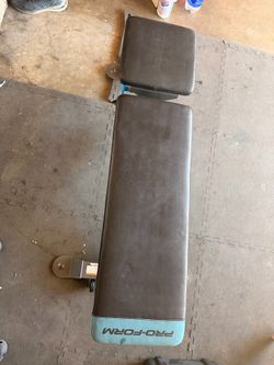 Pro-Form each and bench