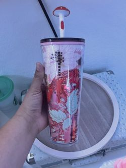 Starbucks Mushroom Straw Topper Cup 