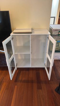 White ikea console