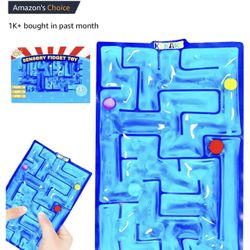 Sensory Maze Fidget, Sensory Toys Fidget Marble Maze Gel Filled Squishy Toys for Kids and Adults with Autism Stress Anxiety Relief 