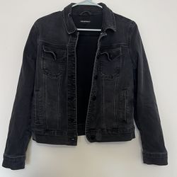 Black Jean Jacket Medium