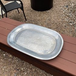 Polished Pewter Tray