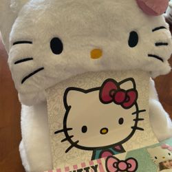 Hello Kitty Hooded Blanket 