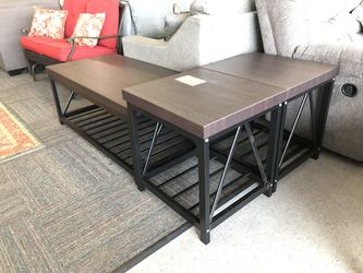 Brand New Coffee Table and 2 x End Tables. Save over $120!