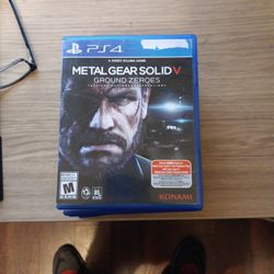 Ps4 Metal Gear Solid 5 Ground Zeroes