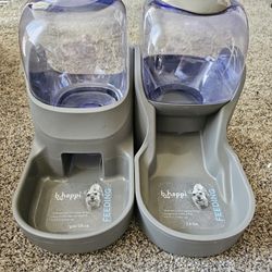 New set Of Dog Food and Water  dispensers