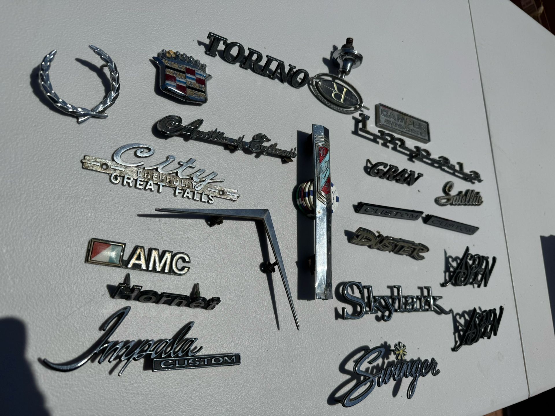 Car Emblems Vintage Chevrolet Ford AMC Cadillac Austin + Original Collection