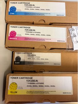 Variety of unused Toshiba Toner Cartridges