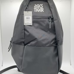 Asics Tiger Logo  Backpack Black One Size Unique New