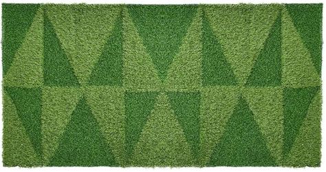 Artificial Grass Turf 3' x 6' for Floor and Walls, UV Resistant Artificial Plant Wall Décor, 3D Design Fake Faux Grass for Indoor Outdoor