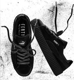 Puma x Fenty  black velvet creepers