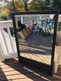 Hardwood cheery mirror