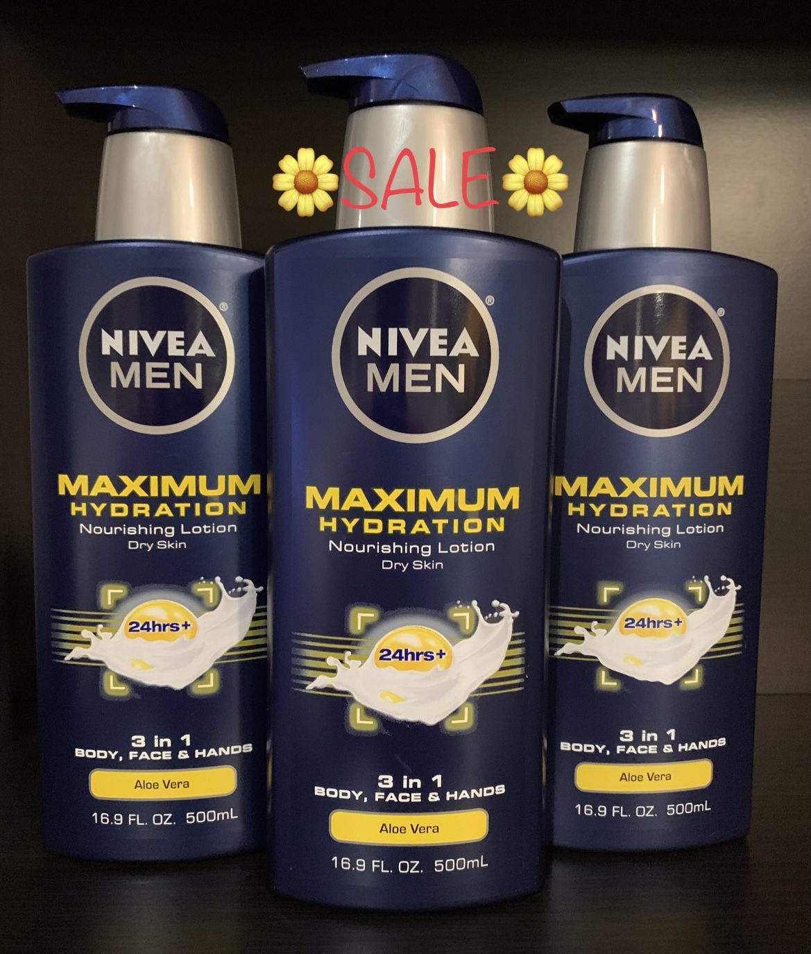 NOW $17.99 ➡️ (PACK OF 3) NÍVEA MEN BODY LOTION