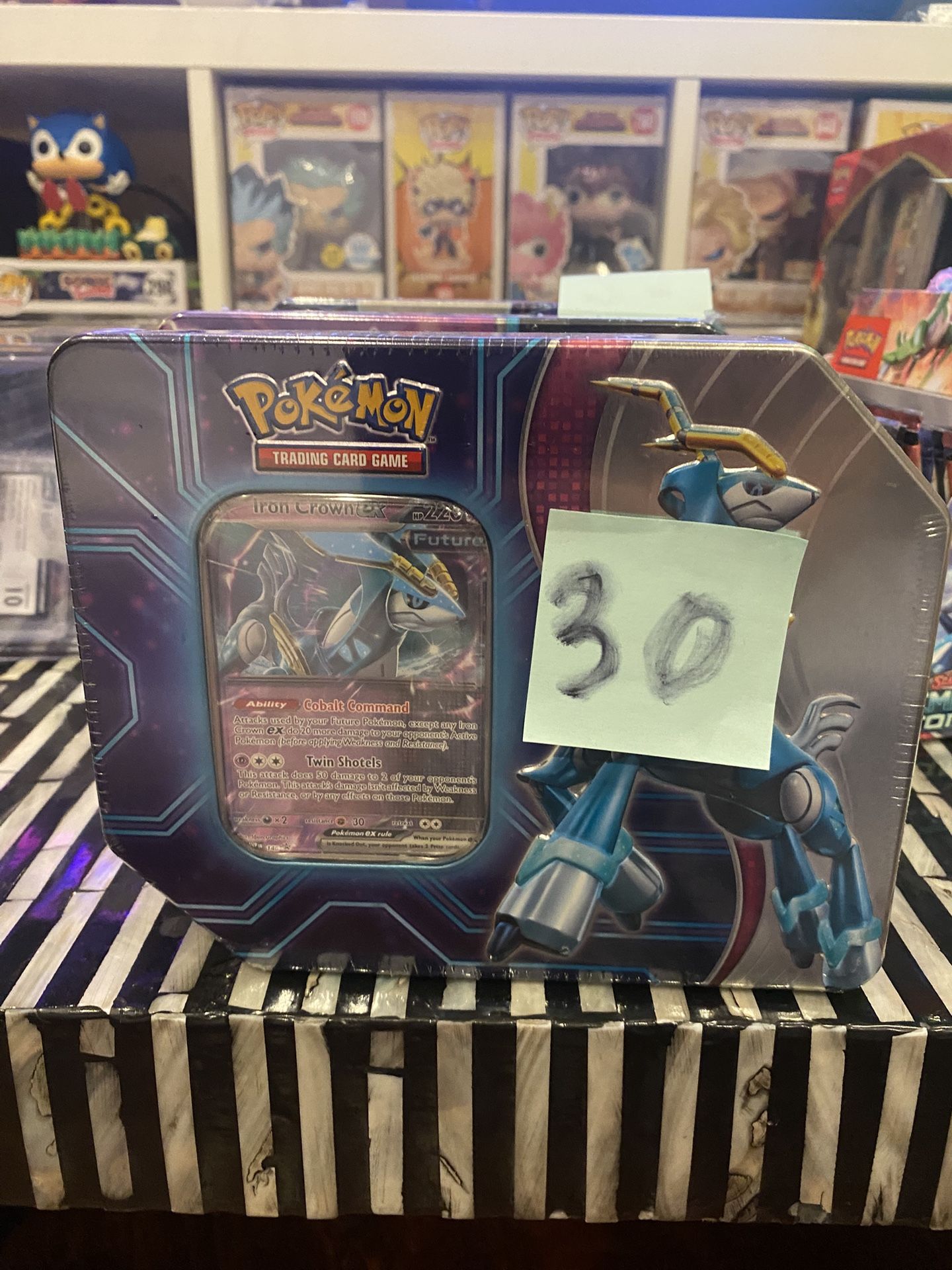 Pokemon TCG Paradox Destinies Iron Crown ex Tin SEALED NEW