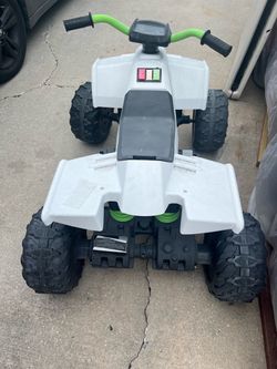 The motor is missing the charger, but the battery is in good condition.
