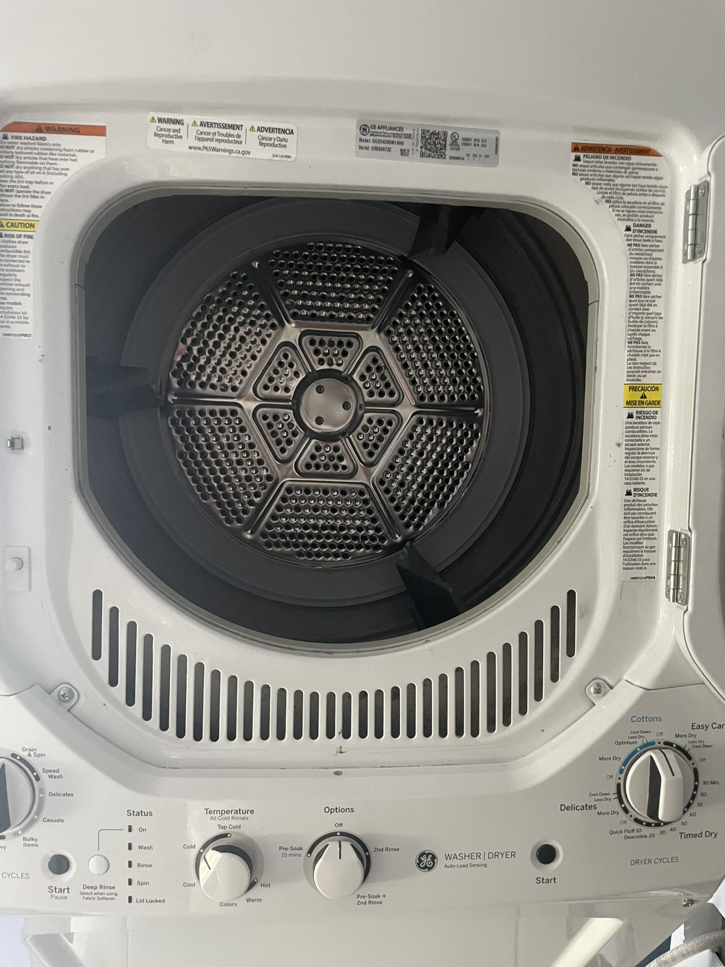 Washer And Dryer Staking GE