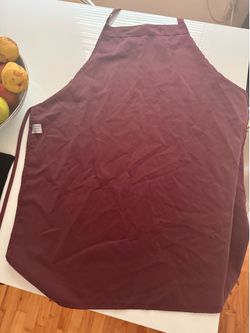 Maroon kitchen apron