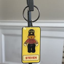 Vintage 1998 Steven Keychain Action Sailor FAO Schwarz Father's Day