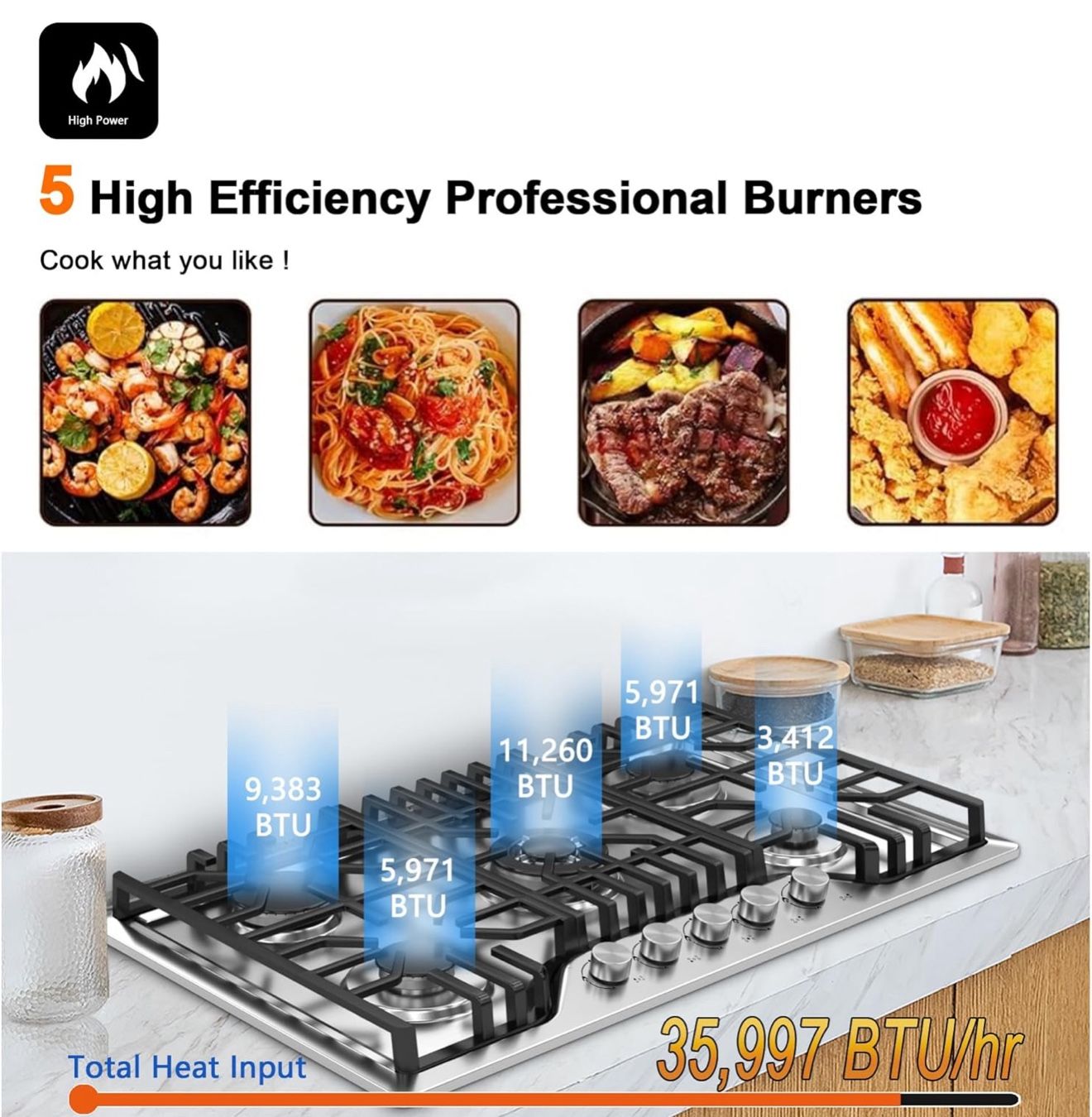 30 Inch Natural Gas Cooktop, Can Convert To Propane,All Products : American Fashion Style Bags On Sale