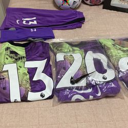 Tottenham Complete Uniform Purple Kit Adult 