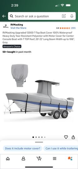 Boat Cover 20-22 Ft Center Console