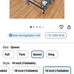 Queen Bed Frame Metal 