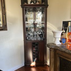 Moving Sale, Everything Must Go Antique Corner Bar Unit